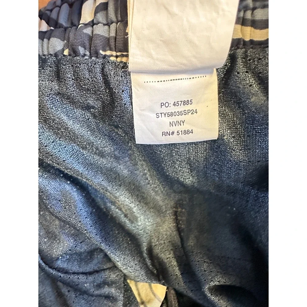Patagonia Baggies Longs Men's Large New Visions Navy Print Shorts Drawstring - Picture 9 of 16